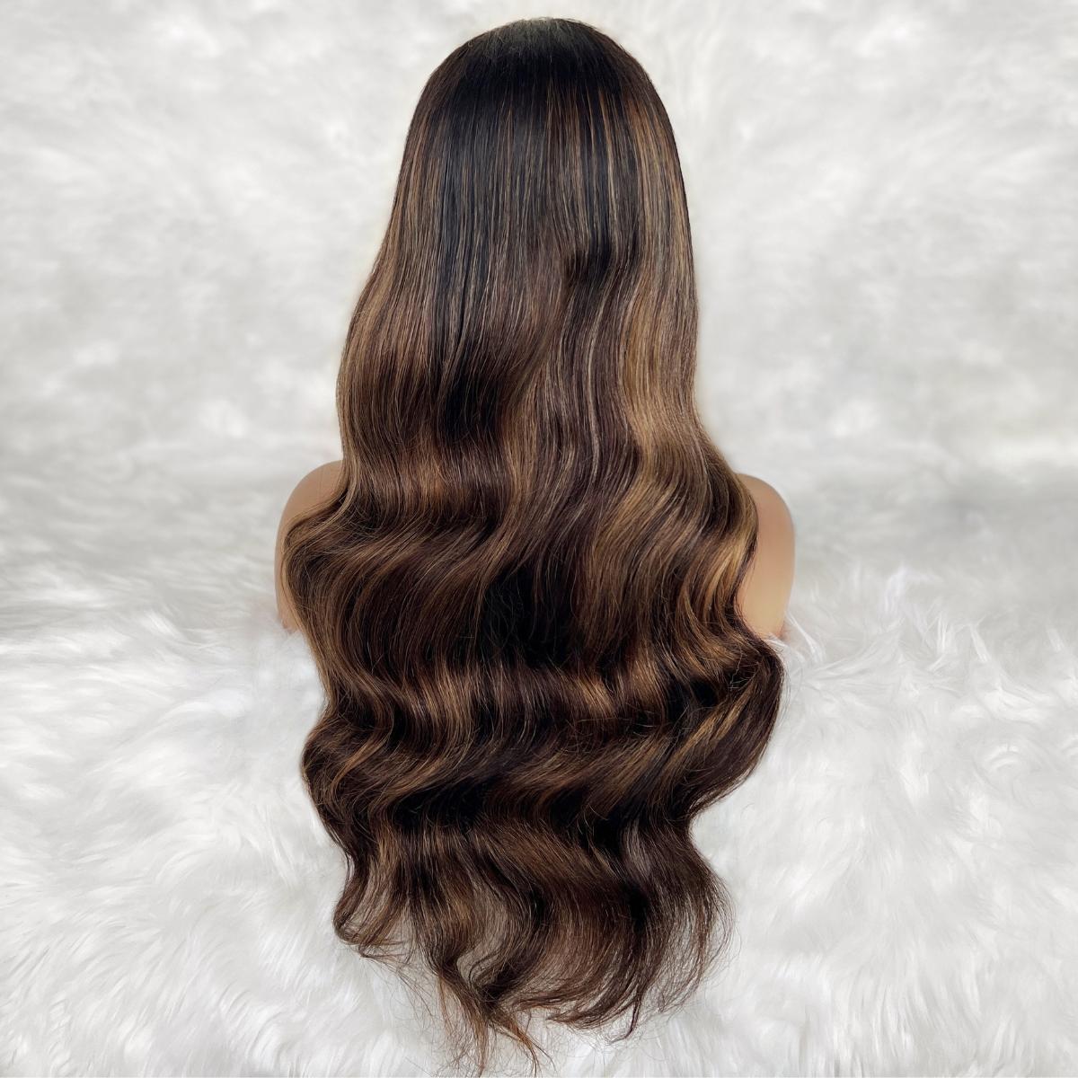 Raw Harper Glueless 5x5 HD Lace Professionally Colored 100% Human Hair Closure Wig by Private Label
