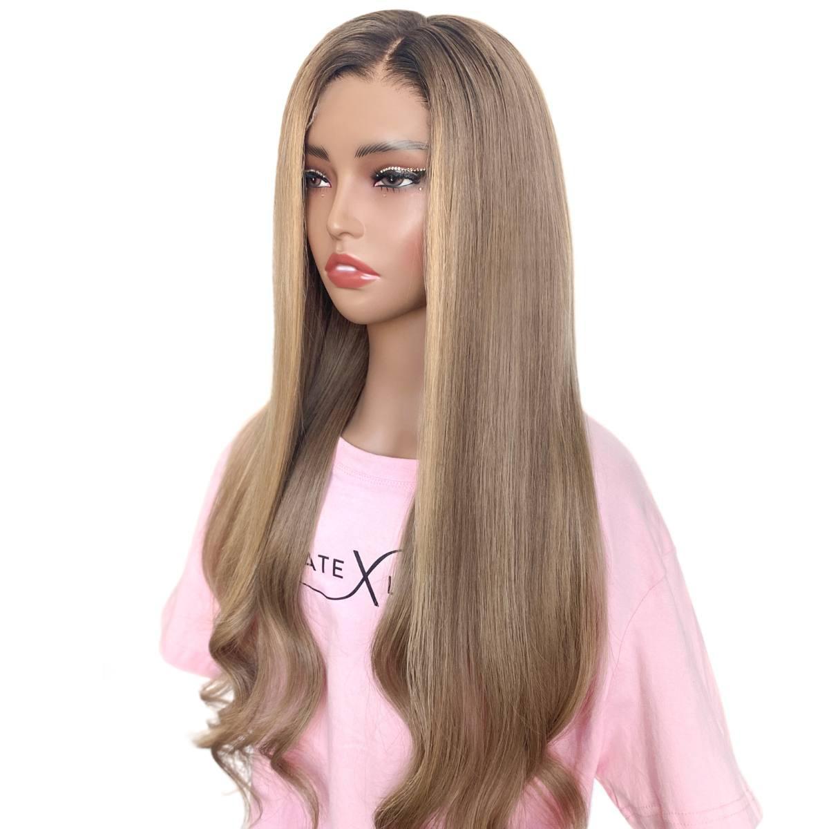 Raw Hazel Glueless 5x5 HD Lace Professionally Colored 100% Human Hair Closure Wig by Private Label