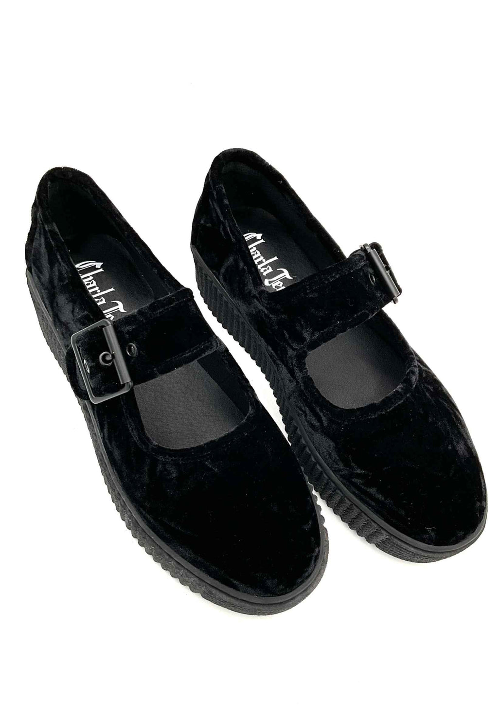 Velvet Crush Maryjane Sneaker - Black