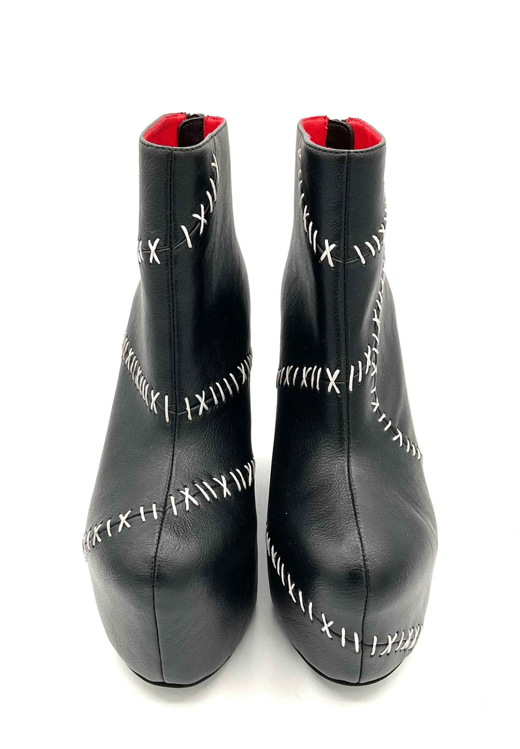 Stitches Contrast Wedge Boot