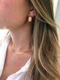 chunky hammered hoops