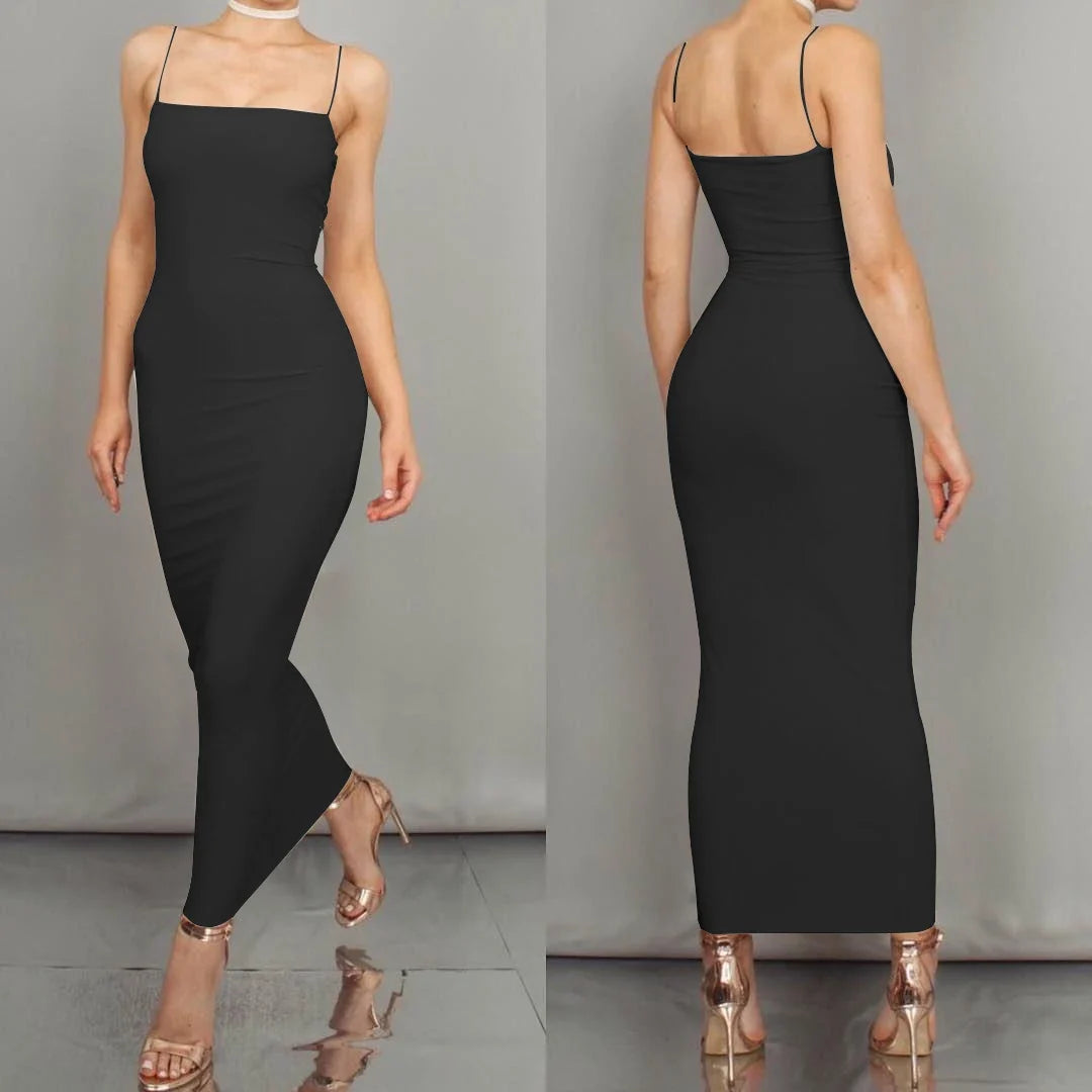 Summer Women's Dress Long Sling Dresses Club Sexy Suspender Dress by nowadaysfashion