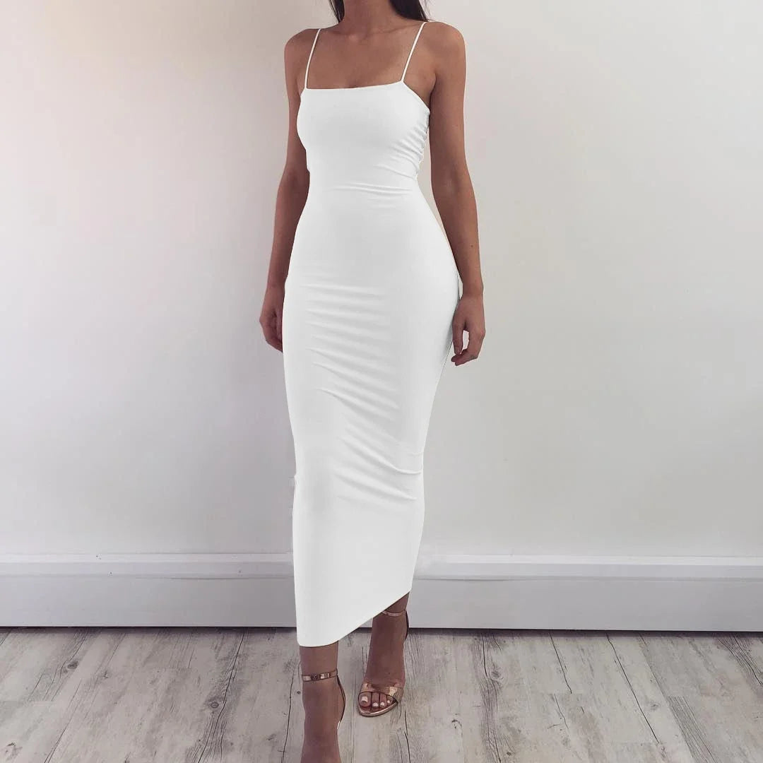 Summer Women's Dress Long Sling Dresses Club Sexy Suspender Dress by nowadaysfashion