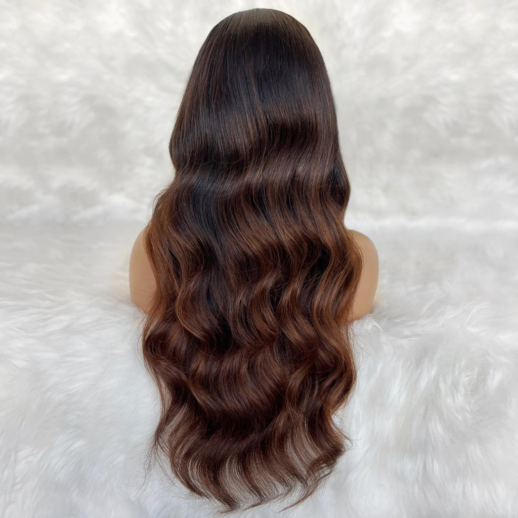 Raw Jada Glueless 5x5 HD Lace Professionally Colored 100% Human Hair Closure Wig by Private Label