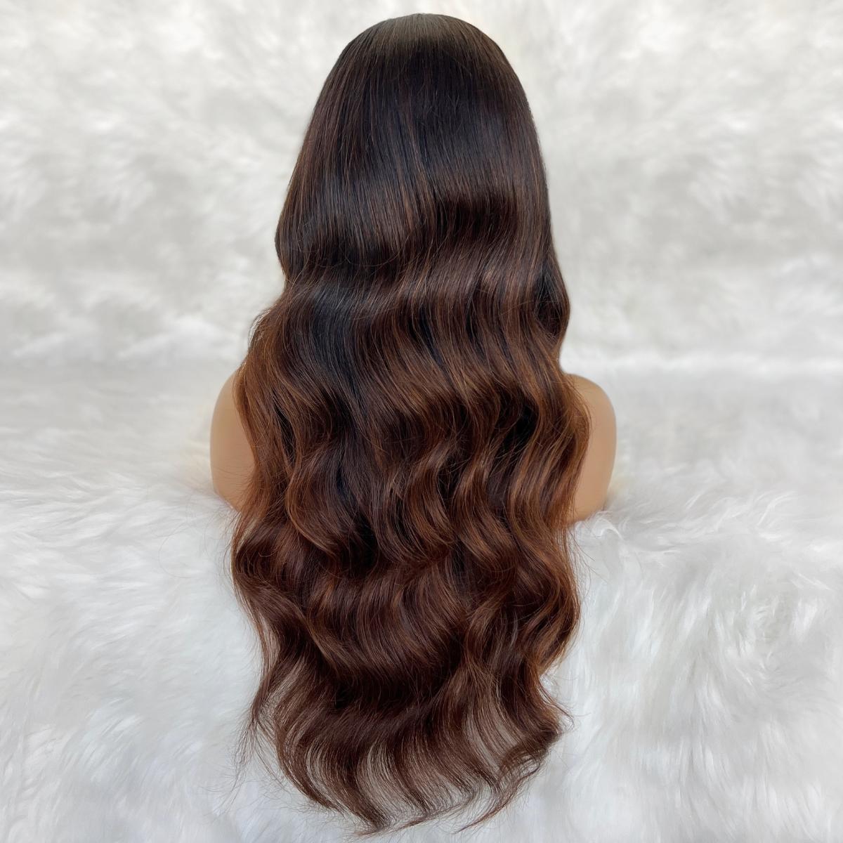 Raw Jada Glueless 5x5 HD Lace Professionally Colored 100% Human Hair Closure Wig by Private Label