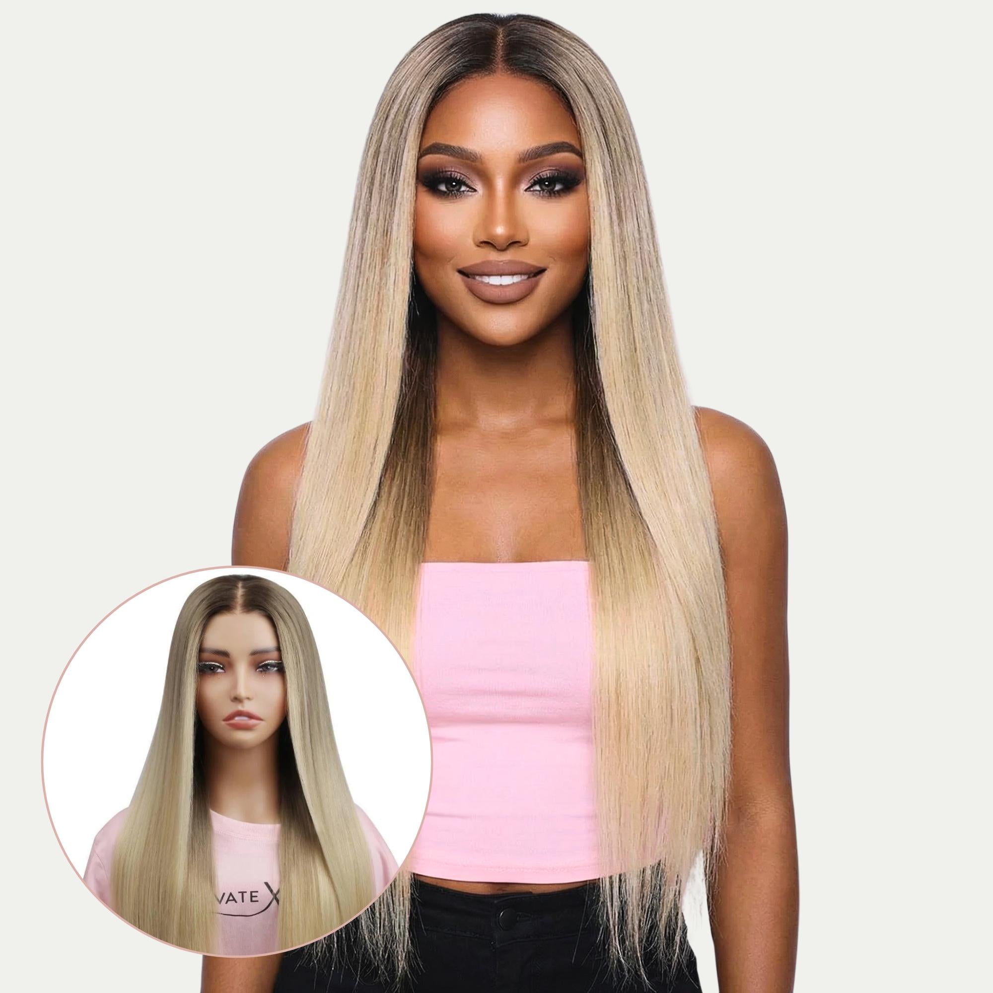 Raw Jezebel Glueless 5x5 HD Lace Professionally Colored 100% Human Hair Closure Wig by Private Label