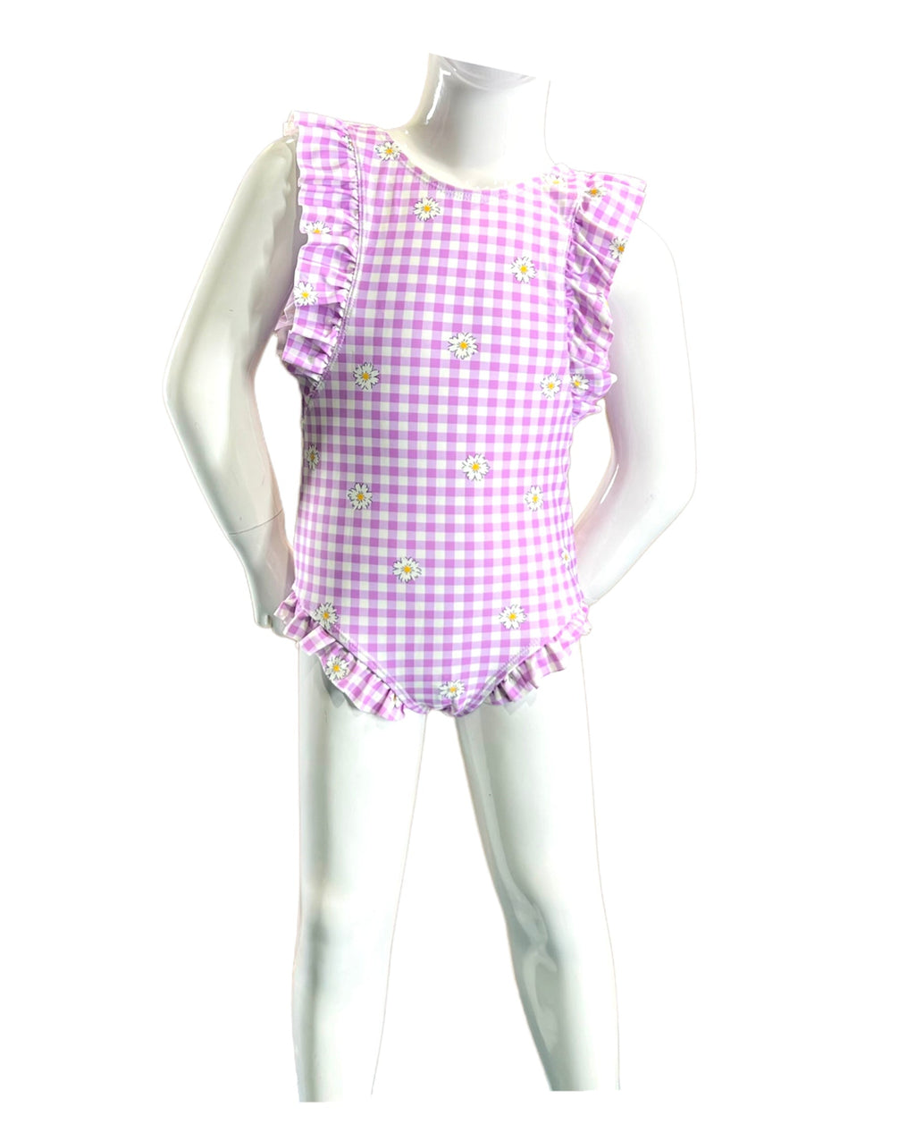 B2202-Gingham Daisy Berry by MARINA WEST SWIM