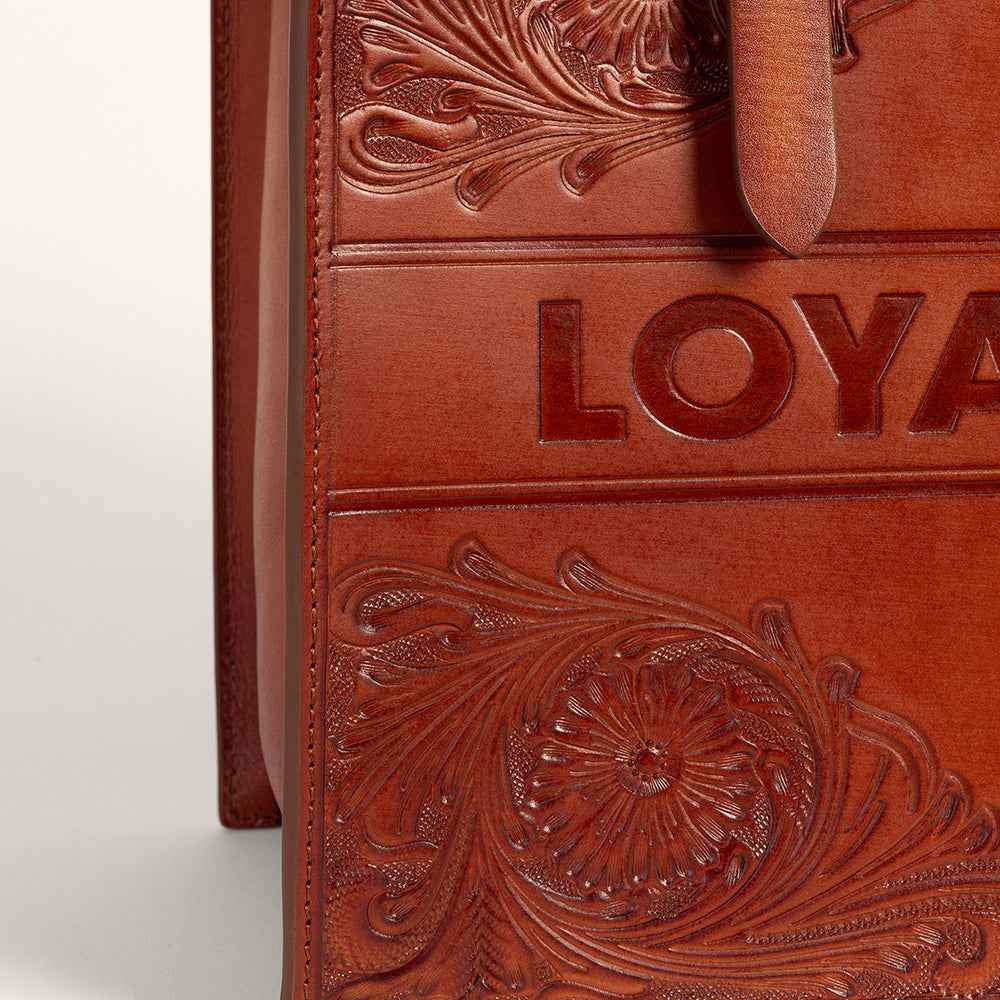 Loyal West Mivva Handtooled Medium Bag - Soft WalnutÂ Leather