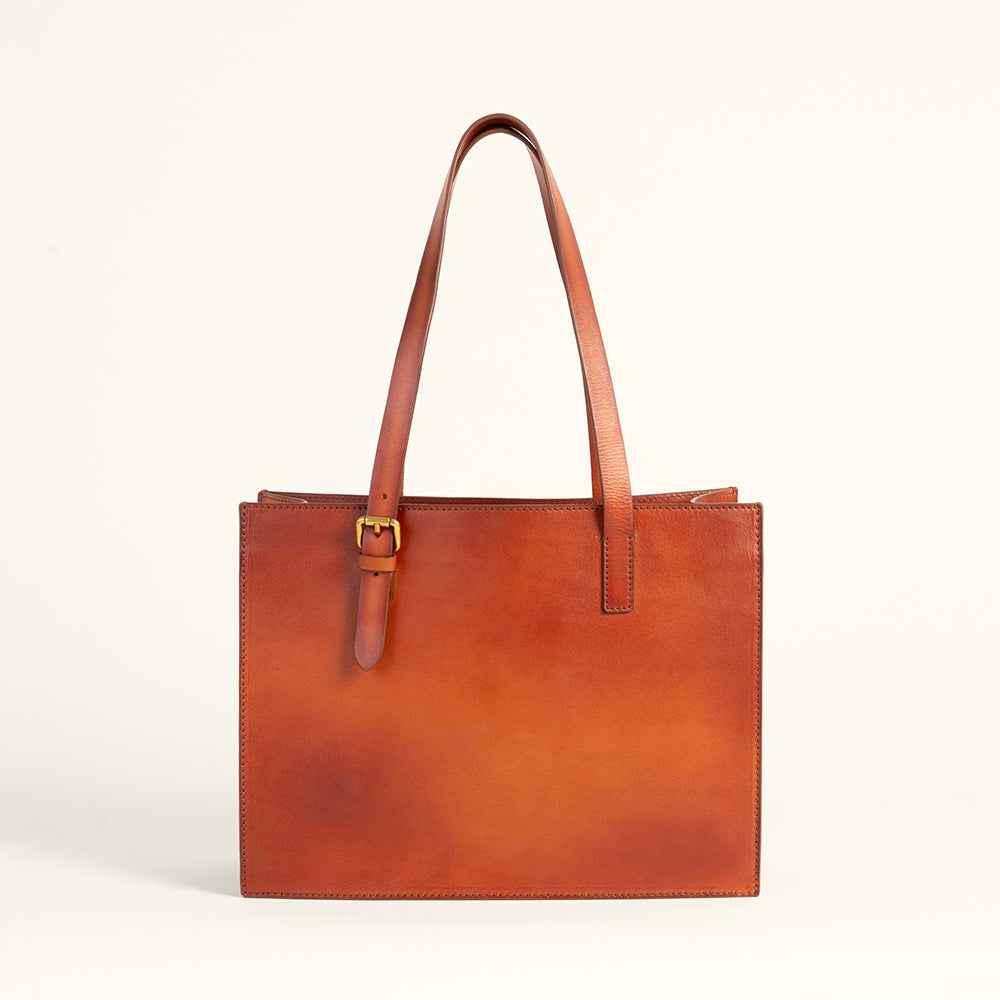 Loyal West Mivva Handtooled Medium Bag - Soft WalnutÂ Leather