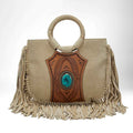 Loyal West SEDONA TASSLE BAG IN SUEDE LEATHER
