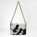 Loyal West LW ON THE GO MEDIUM CHAIN BAG IN COWHIDE AND  CALFSKIN