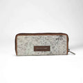 Loyal West RANCH ROAD JEWELERY CASE IN BROWN & WHITE COWHIDE