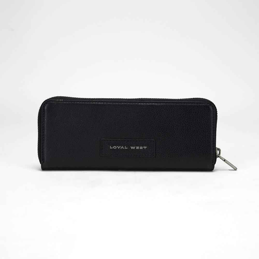 Loyal West RANCH ROAD JEWELERY CASE IN CALF LEATHER - BLACK