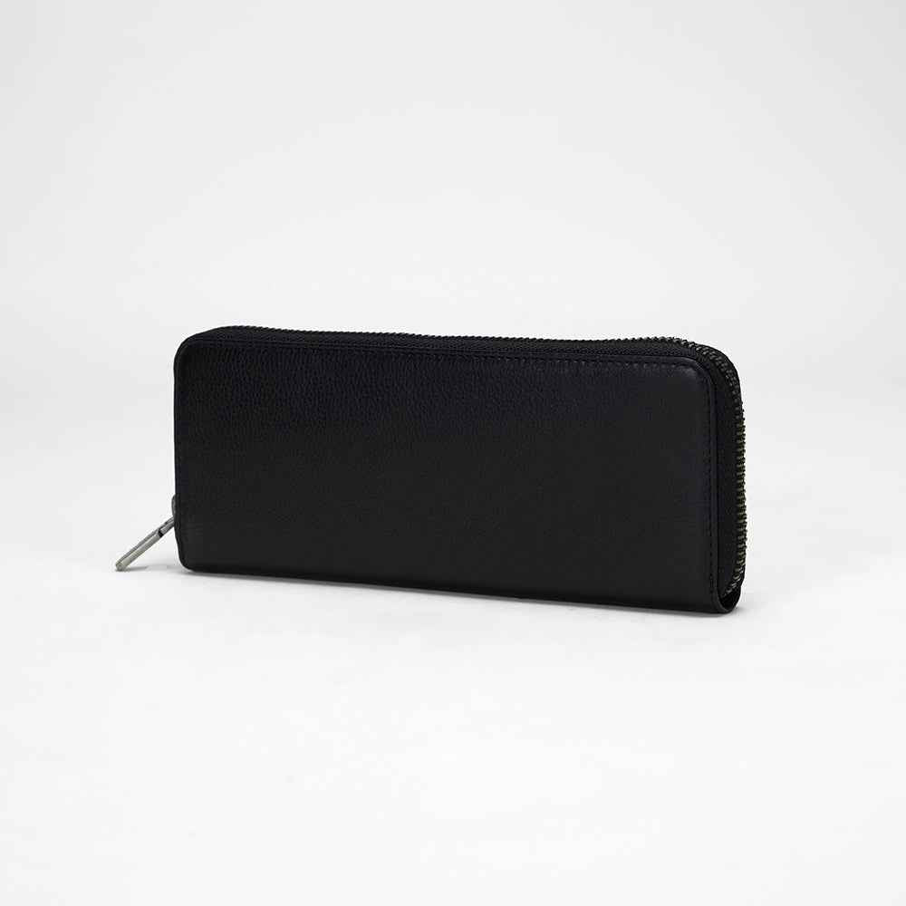 Loyal West RANCH ROAD JEWELERY CASE IN CALF LEATHER - BLACK