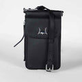 Loyal West SHELL PHONE BAG IN CALF LEATHER -BLACK