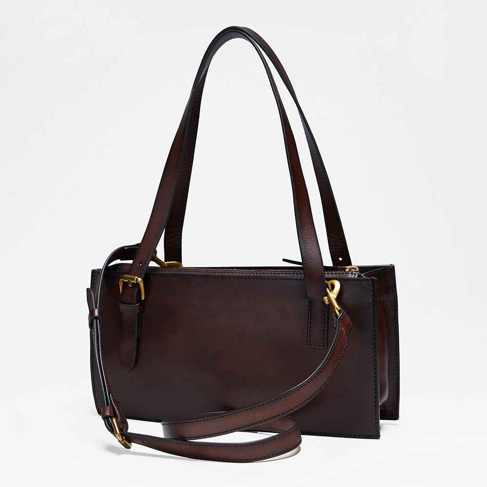 Loyal West MIVVA HANDTOOLED MINI BAG - BRUNETTE LEATHER