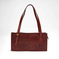 Loyal West MIVVA HANDTOOLED MINI BAG - SOFT WALNUT LEATHER