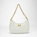Loyal West JOE QUILTED NAPPA LEATHER BAG-WHITE