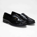 Loyal West LEATHER LOAFERS - BLACK