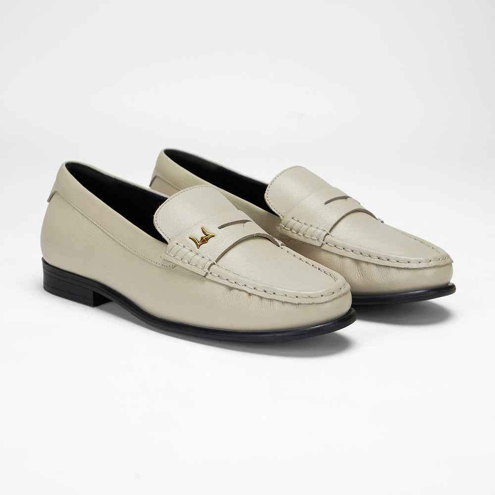 Loyal West LEATHER LOAFERS - WHITE