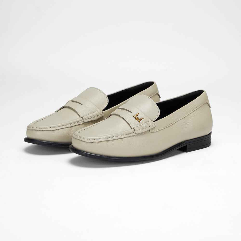 Loyal West LEATHER LOAFERS - WHITE