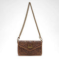 Loyal West The LW On The Go Mini Chain Bag- In Handtooled Leather