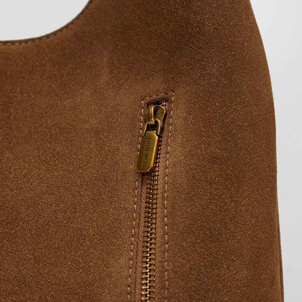 Loyal West LW LARGE PURSE - IN SUEDE LEATHER