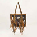 Loyal West Hide And Fringe Medium Cowhide Purse