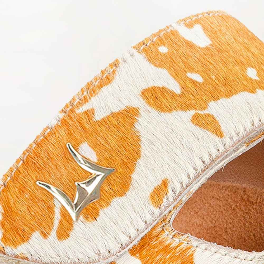 Loyal West Deen Canyon Sandals - Brown And White Cowhide