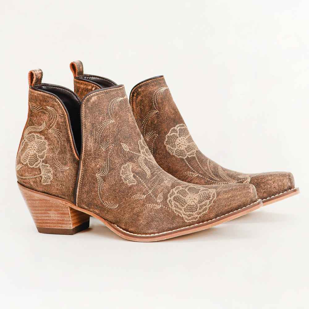 Loyal West South West Booties Brown Calfskin
