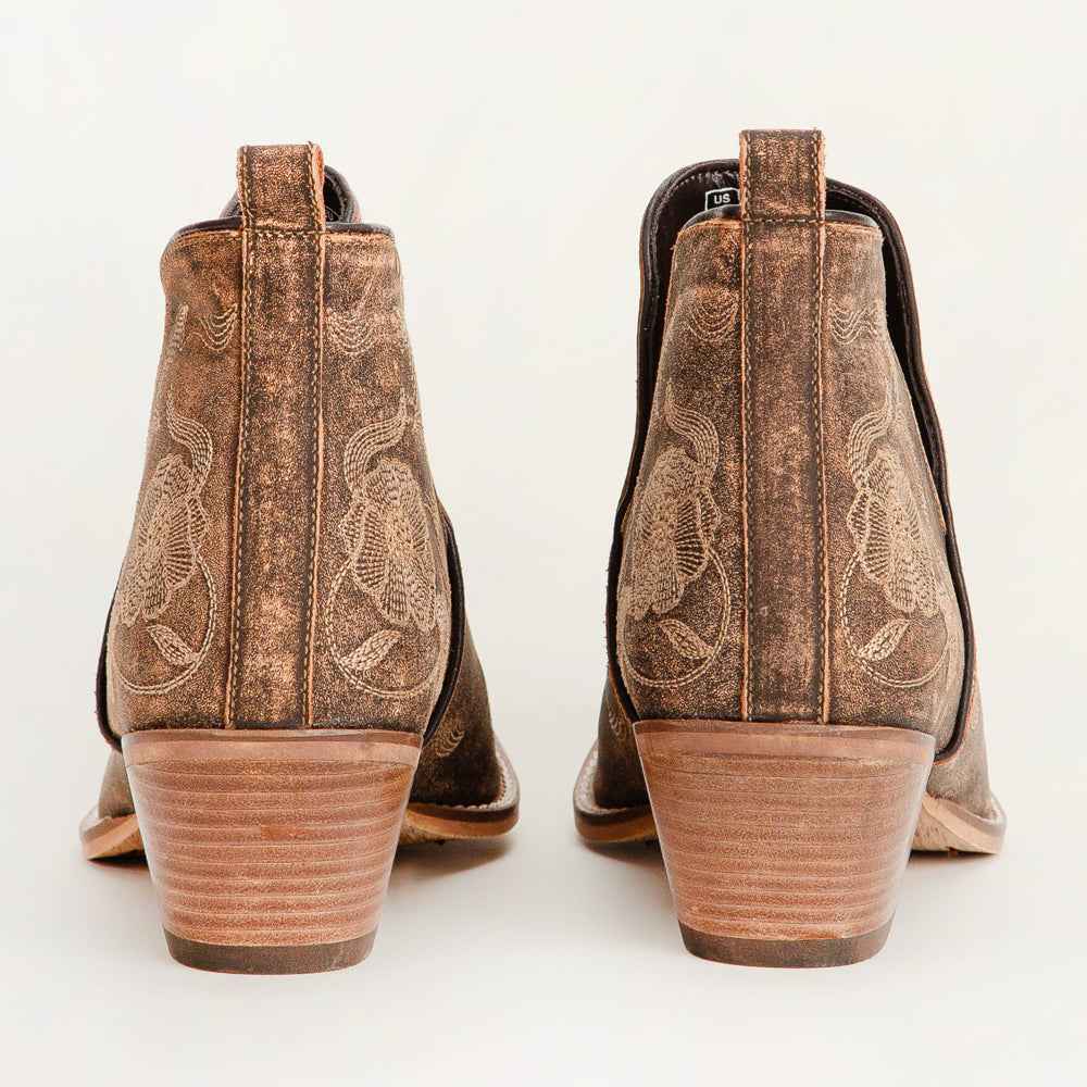 Loyal West South West Booties Brown Calfskin