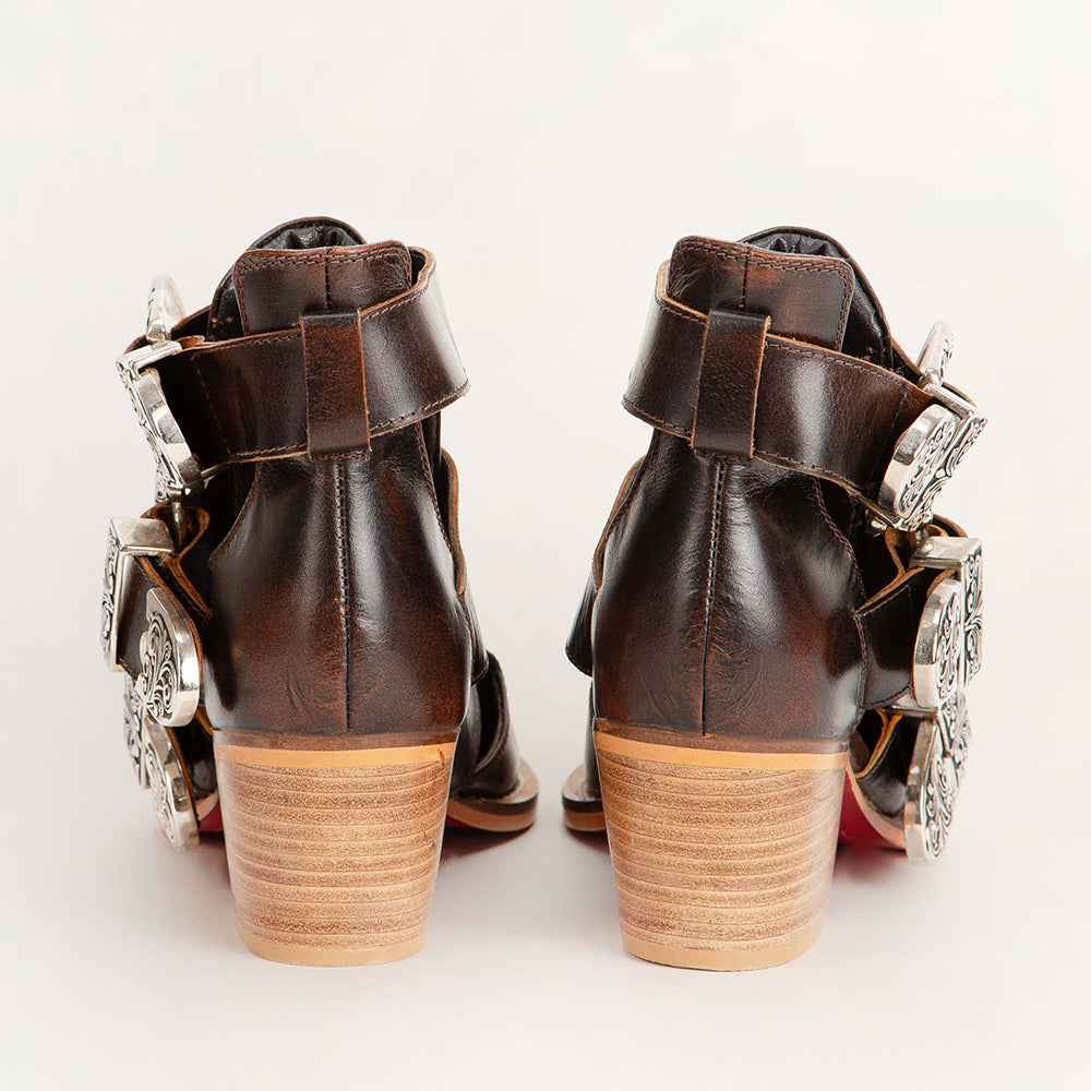 Loyal West Rodeo Ankle Bootie In Calfskin