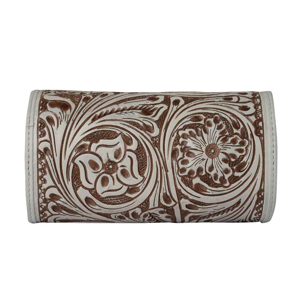 Handtooled Canyon Jewellery Case - Ivory Dust