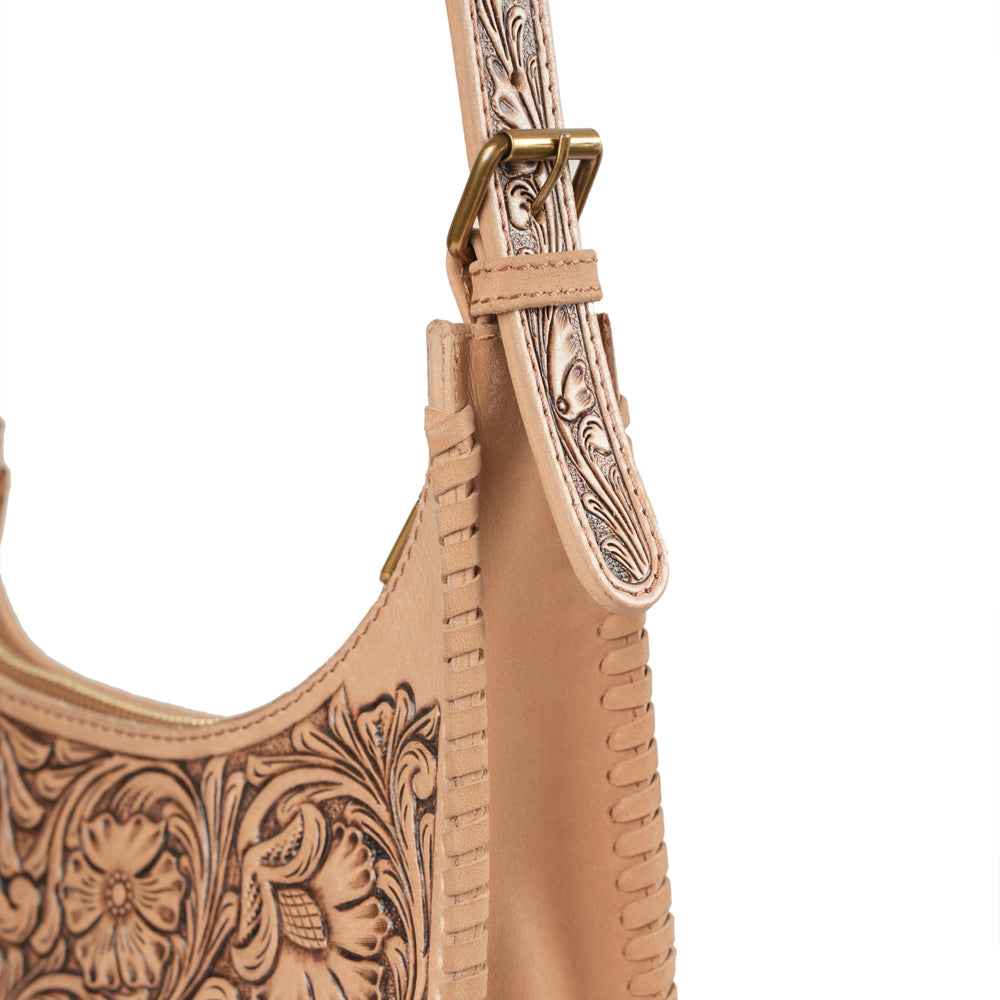 Handtooled Dannia Medium Purse - Slant Form