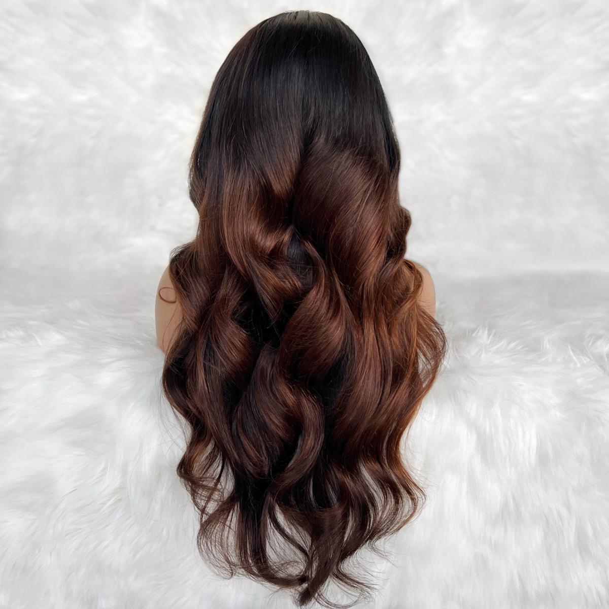 Raw Luscious Glueless 5x5 HD Lace Professionally Colored 100% Human Hair Closure Wig by Private Label