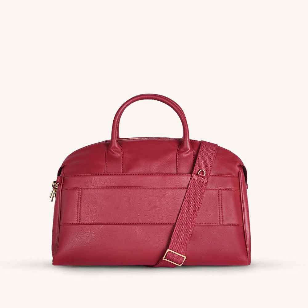 Mira & Moss Athena Duffel - Garnet Red