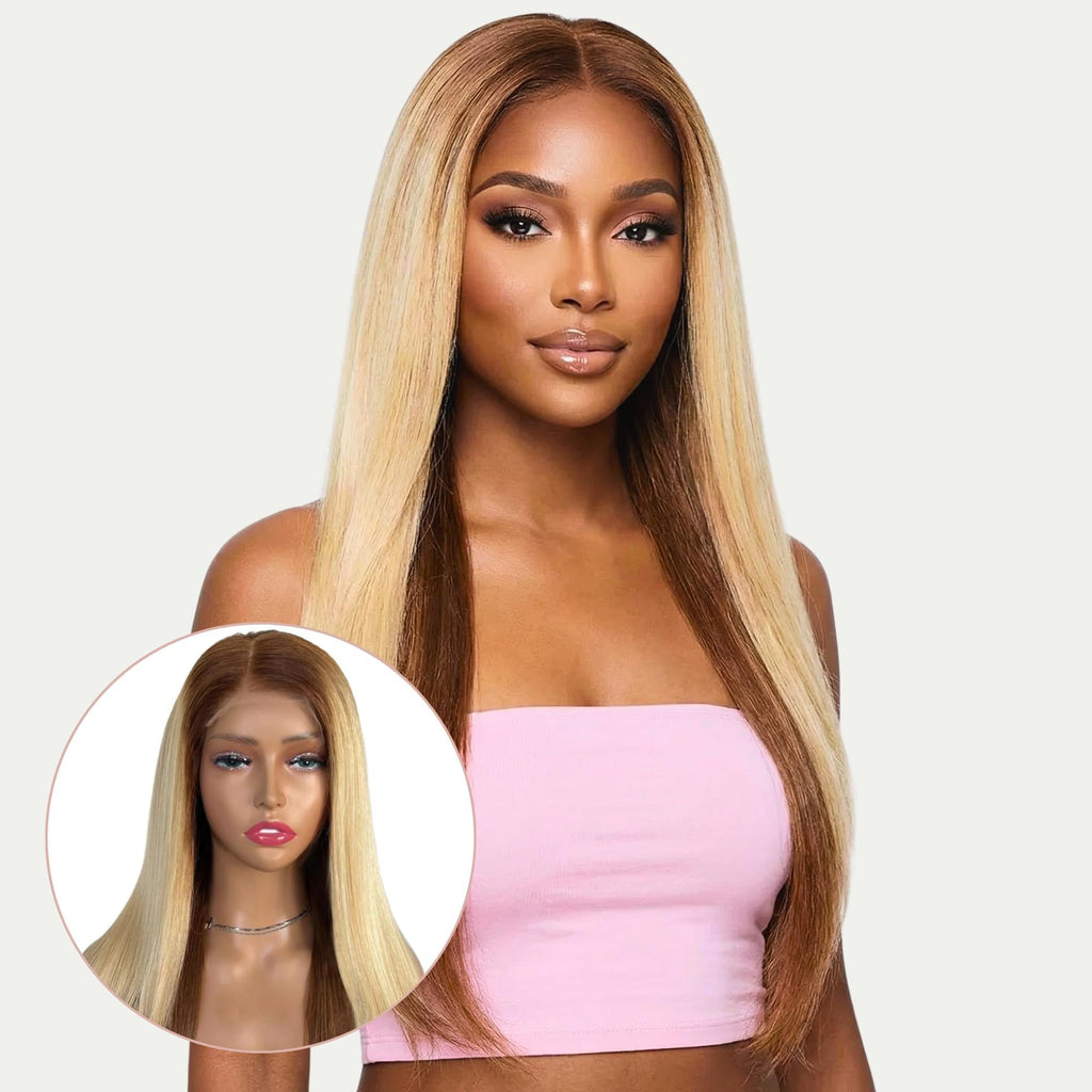Raw Monique Glueless 5x5 HD Lace Professionally Colored 100% Human Hair Closure Wig by Private Label