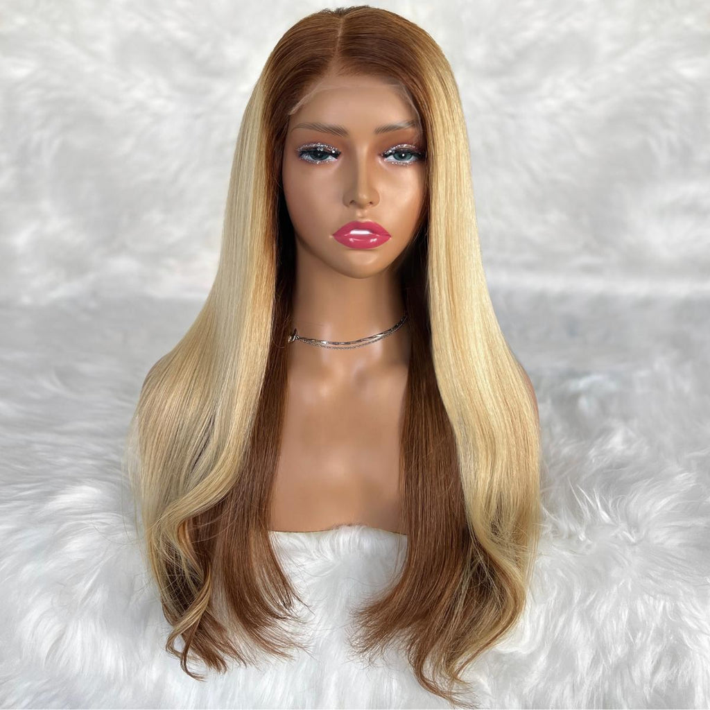 Raw Monique Glueless 5x5 HD Lace Professionally Colored 100% Human Hair Closure Wig by Private Label