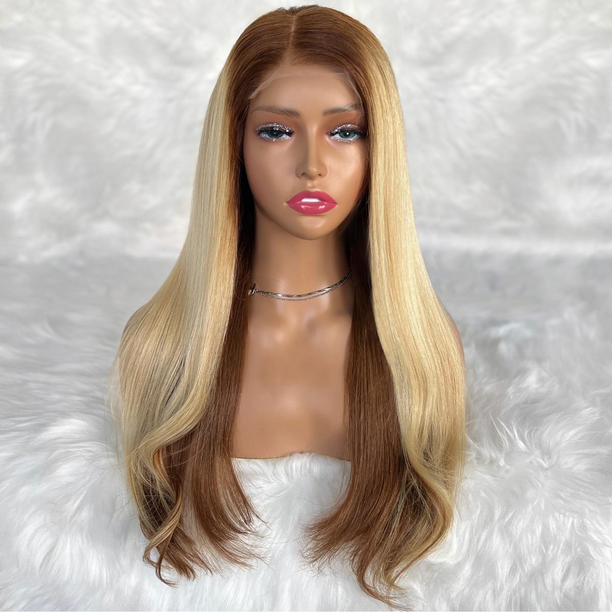 Raw Monique Glueless 5x5 HD Lace Professionally Colored 100% Human Hair Closure Wig by Private Label