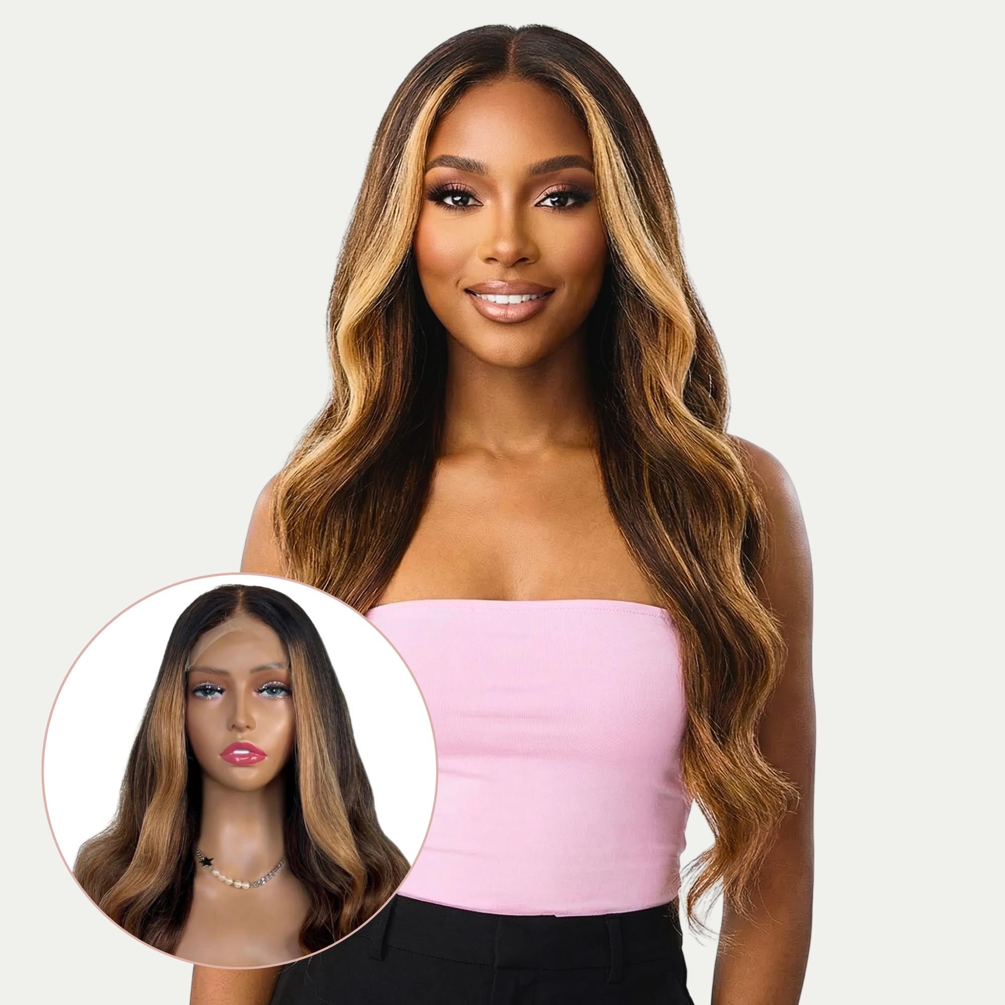 Raw Mystique Glueless 5x5 HD Lace Professionally Colored 100% Human Hair Closure Wig by Private Label