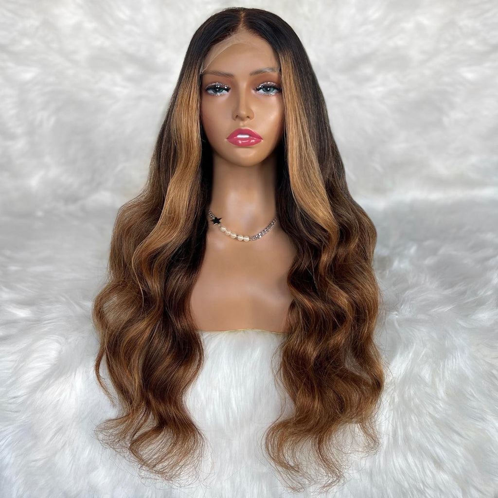 Raw Mystique Glueless 5x5 HD Lace Professionally Colored 100% Human Hair Closure Wig by Private Label