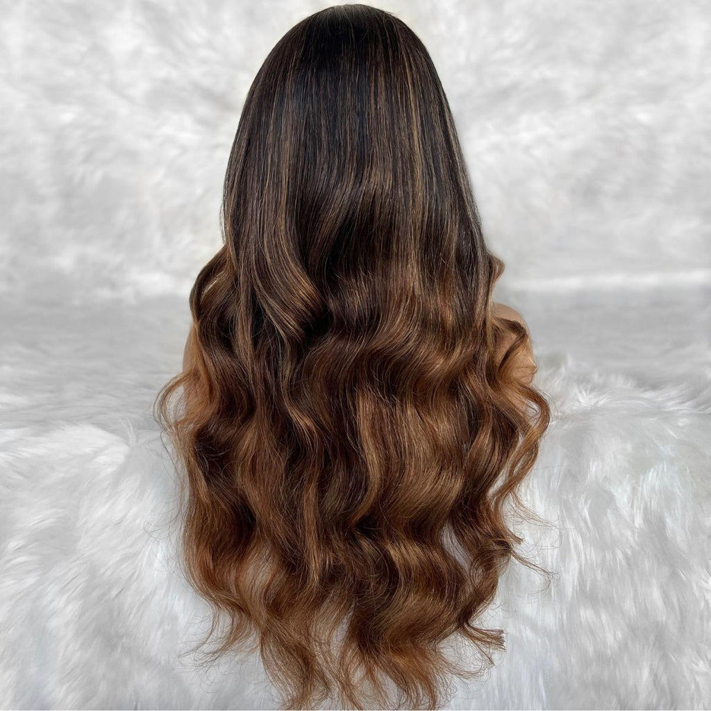 Raw Mystique Glueless 5x5 HD Lace Professionally Colored 100% Human Hair Closure Wig by Private Label