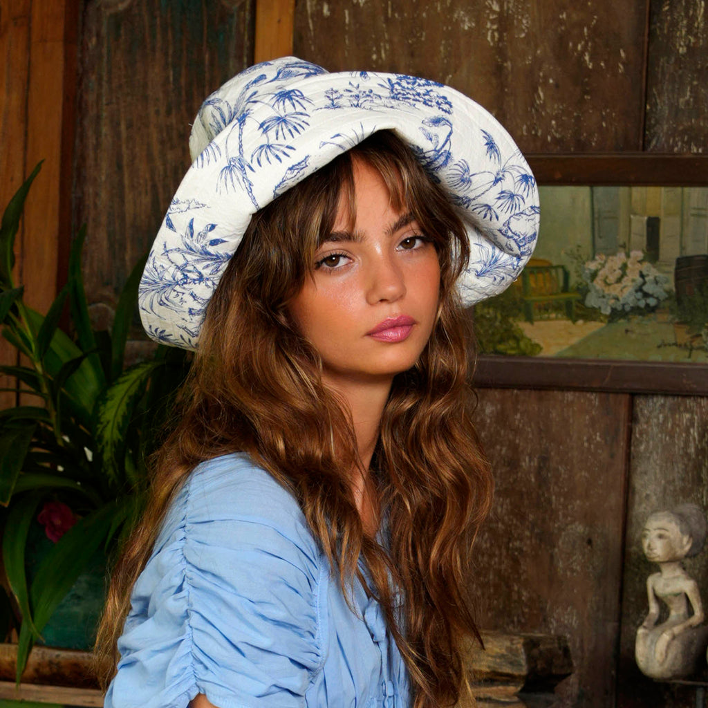 NAU Botanica Hat In Indigo Blue