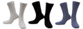 Chaussettes Sans Compression Adaptées aux Diabétiques - Gris, Noir (3 paires) - Goddess Imports Marketplace