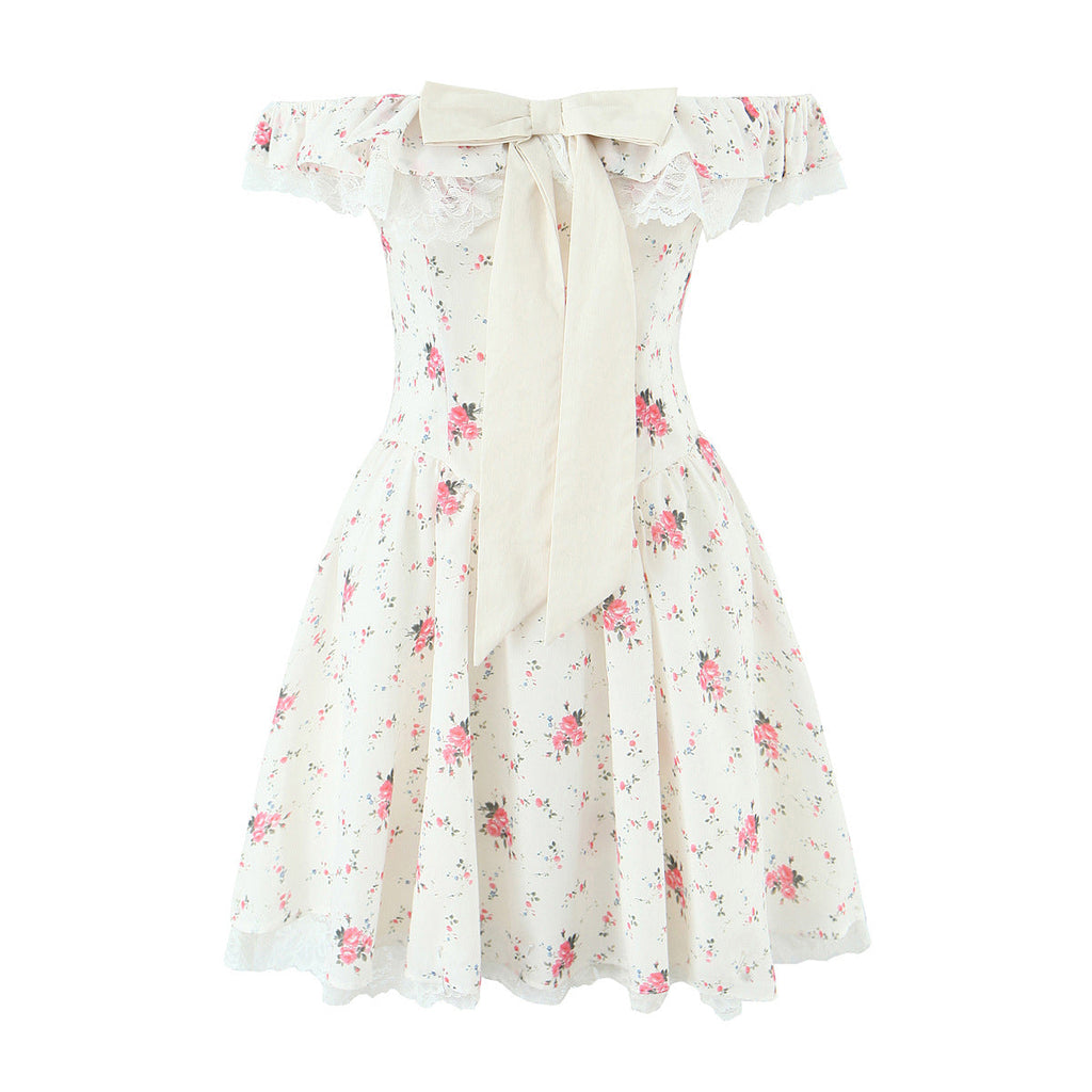 French Sweet Elegant Floral Fresh Pastoral Dresses