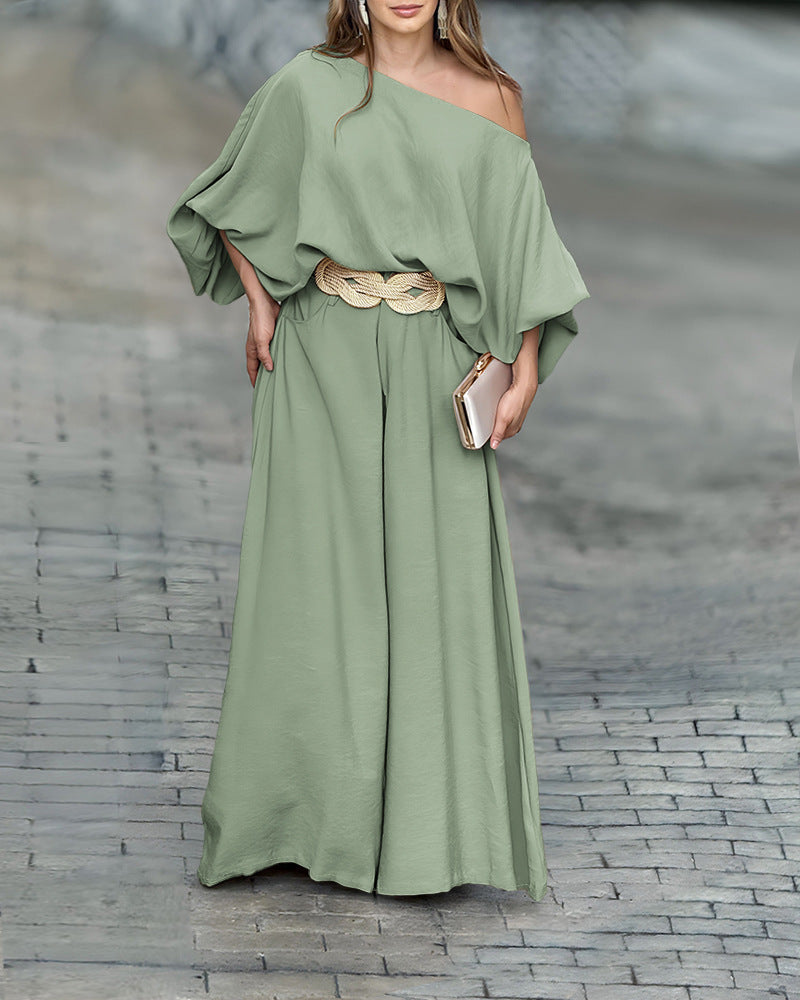 Lantern Sleeve Loose Wide Leg Need Dresses