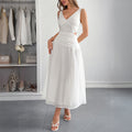 Women's Elegant Style Deep V Midriff Outfit Clothing