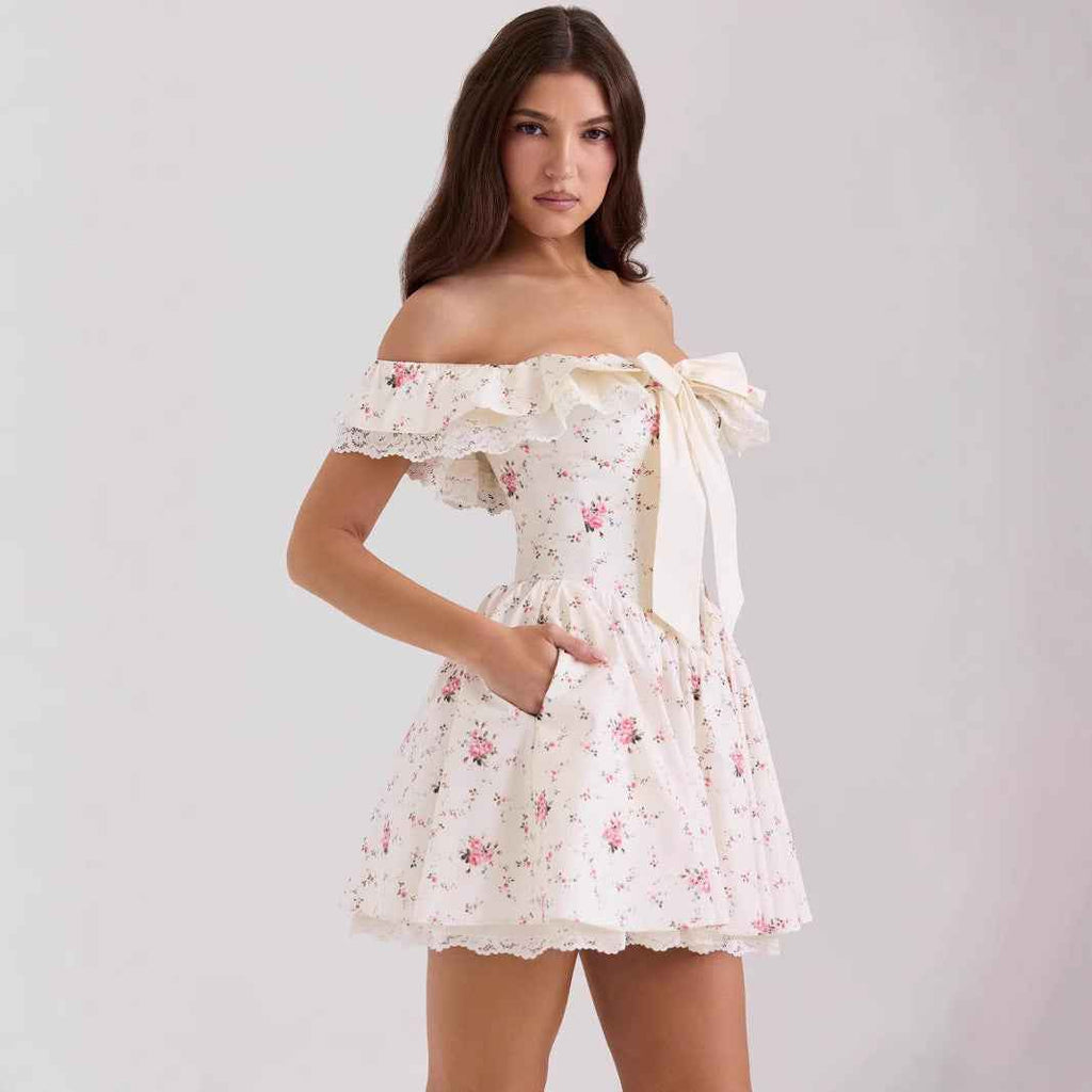 French Sweet Elegant Floral Fresh Pastoral Dresses