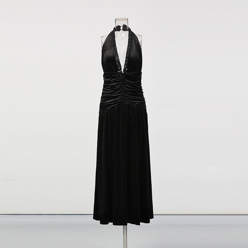 Women's Backless Slimming Irregular Sleeveless Sexy Dress Dresses