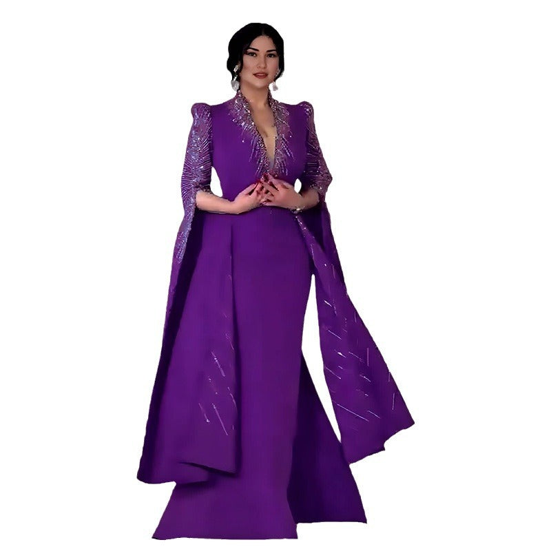 Women's Light Luxury Fashion Dress Rhinestone Style Dresses